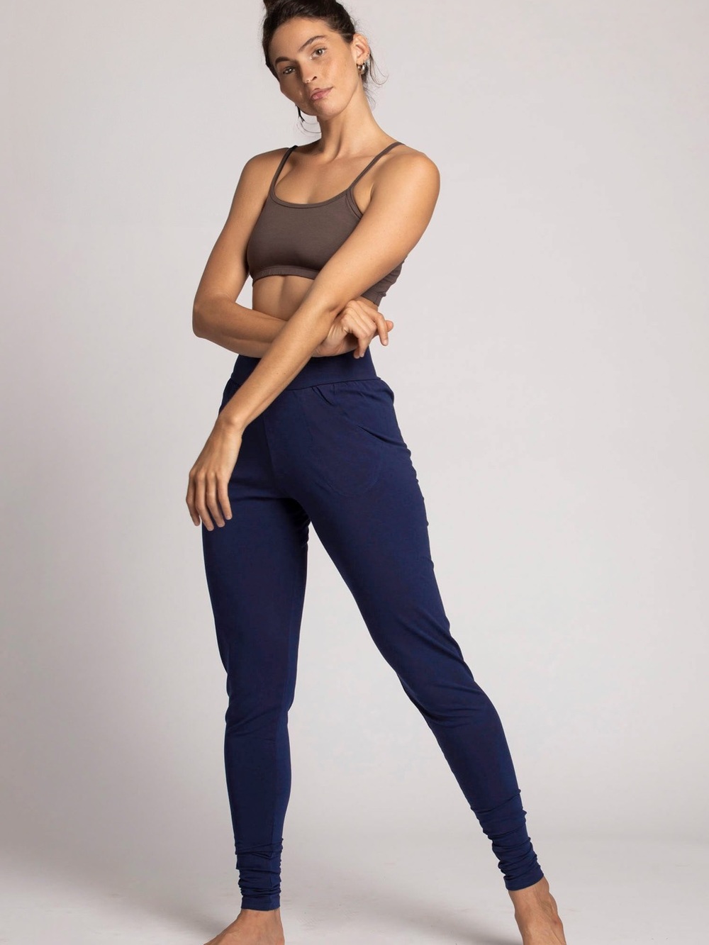 NWT Ripple Yogawear Extra Long Slouchy Pants in Navy | Size Medium
